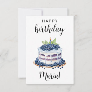 Custom 1s Birthday Cake Card Personalisiert Geburt