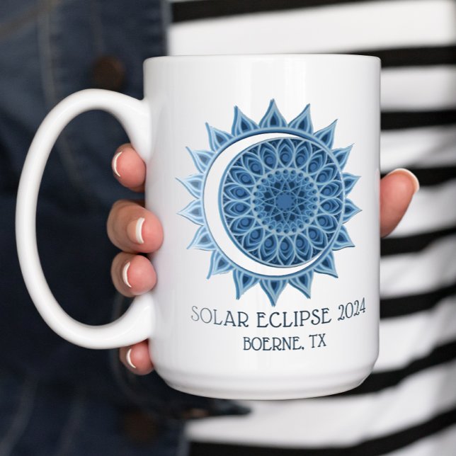 Custom 2024 Eclipse Kaffeetasse (Solar eclipse coffee mug)