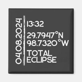 Custom 2024 Solar Eclipse Magnet