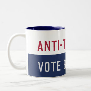 Custom 2024 Wahl Anti Trump AF Pro Demokratie Zweifarbige Tasse