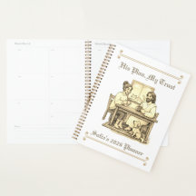 Custom 2026-2027 Sepia Jesus Minimalist Planner