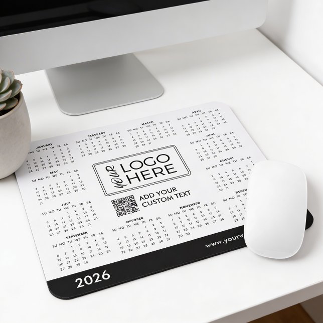 Custom 2026 Calendar Business Logo Mousepad (Von Creator hochgeladen)