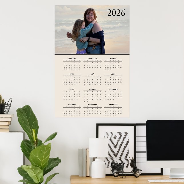 Custom 2026 Calendar  Poster (Heimbüro)