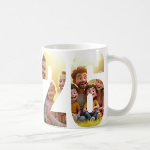 Custom 2026 Family Foto Tasse