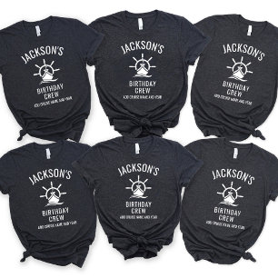 Custom 20. 30. 40. 50. 60 Cruise Birthday Crew T-Shirt