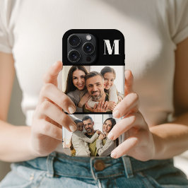 Custom 2 Family Photo & Monogrammed Case-Mate iPhone Hülle