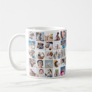 Custom 30 Fotos Moderne Familie und Haustiere Kaffeetasse