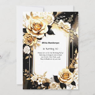 Custom 30. Geburtstagseinladung Einladung