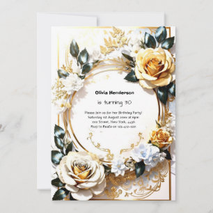Custom 30. Geburtstagseinladung Einladung