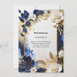 Custom 30. Geburtstagseinladung Einladung