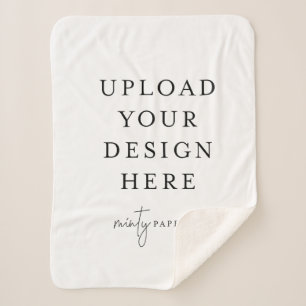 Custom 30" x 40" Sherpa Blanket, Small Sherpadecke