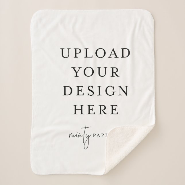 Custom 30" x 40" Sherpa Blanket, Small Sherpadecke (Vorderseite)