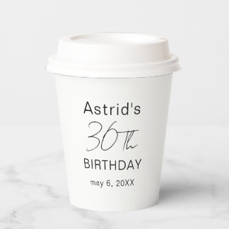 Custom 30th Birthday 30th Birthday Plastic Cup Pappbecher