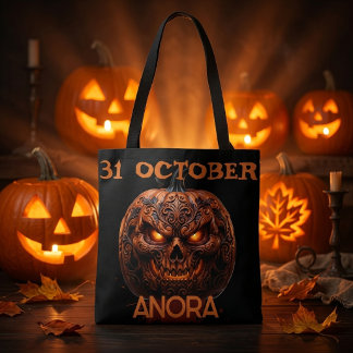 CUSTOM 31. Oktober Grusel-Kürbis-Halloween-Tasche Tasche