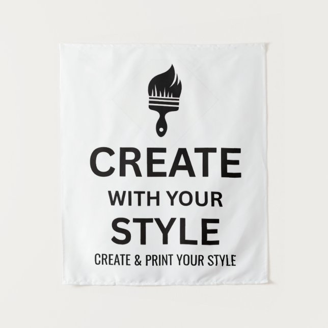 Custom 34x40" Personalized Company Tapestry Wandteppich (Vorderseite)