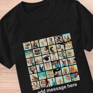 Custom 36 Fotos Moderne Erinnerungen für Familien T-Shirt