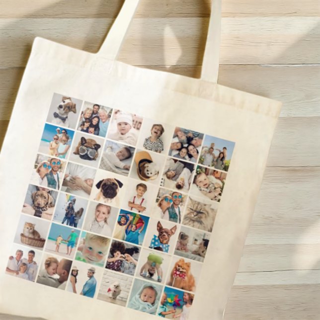 Custom 36 Fotos Moderne Familie und Haustiere Tragetasche (Von Creator hochgeladen)