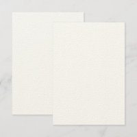 Custom 3.5" x 5" Rustikale Felt Ecru Einladungskar