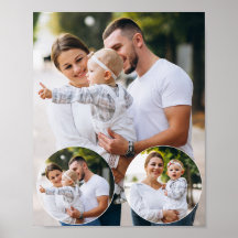 Custom 3 Family Foto Collage