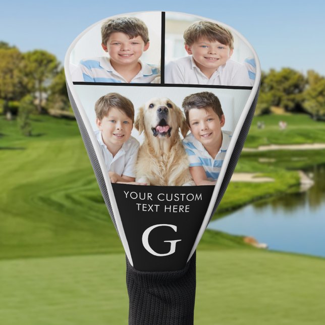 Custom 3 Foto Collage Mit Monogramm Golf Headcover (Von Creator hochgeladen)
