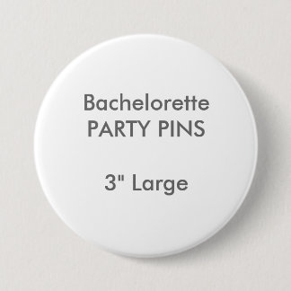 Custom 3" Large Round Junggeselinnen-Abschied Butt Button