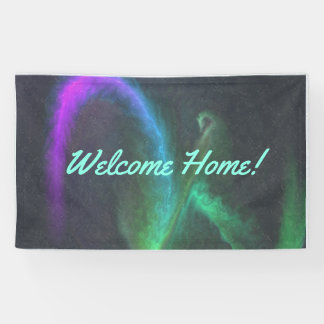 Custom 3' x 5' Welcome Zuhause Vinyl Banner - Pers