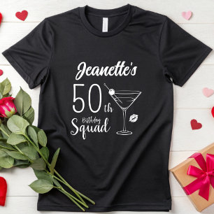 Custom 40. 50. Geburtstag Squad Girls Bday Crew T-Shirt