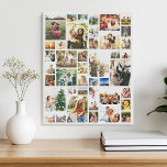 Custom 42 Foto Collage Leinwanddruck<br><div class="desc">Machen Sie Ihr eigenes Foto Leinwand Wandkunst mit 42 Ihrer hochgeschätzten Foto-Erinnerungen in einer modernen Grid-Stil Foto Collage. Fügen Sie einfach Ihre Bilder für individuelle Foto-Wohngestaltung oder personalisierte Geschenke für Familie und Freunde hinzu.</div>