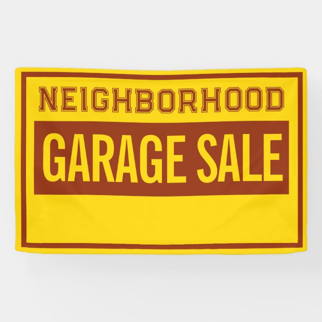Custom 4 ft Garage Sale Banner (Horizontal)