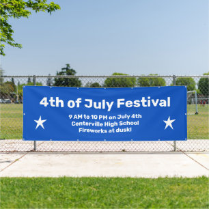Custom 4. Juli Celebration Banner