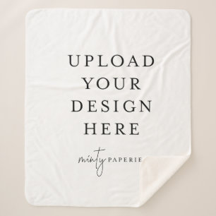 Custom 50" x 60" Sherpa Blanket, Medium Sherpadecke