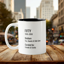 Custom 50th Birthday Fun Museum Label Inside Joke