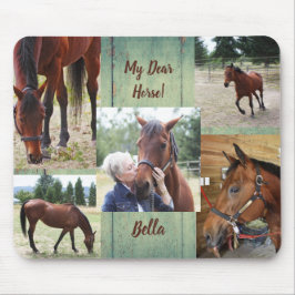 Custom 5 Foto Collage Family Pferd Maus Pad Mousepad