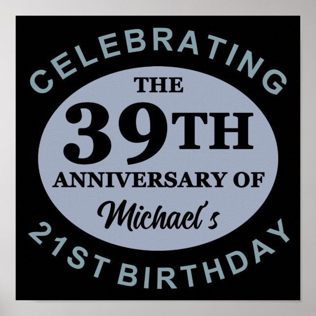 Custom 60. Geburtstag Spaß Poster (Vorne)