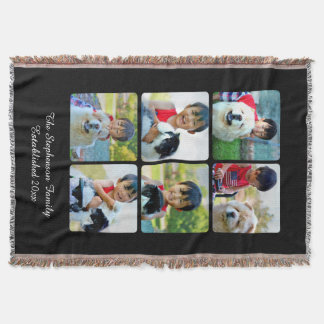 Custom 6 Foto Collage Vertikales Mosaikbild Decke