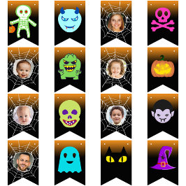 Custom 6 Foto Halloween-Party Happy Halloween Spaß Wimpelkette