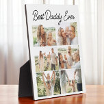Custom 6 Photo Collage Best Daddy Ever  Fotoplatte<br><div class="desc">Create a meaningful tribute with this custom 6 photo collage plaque featuring the words Best Daddy Ever. Personalize it with six special photos to celebrate his role in your life. Printed on high-quality wood with a smooth finish, this modern plaque makes a thoughtful gift for Father Day, birthdays, or any...</div>