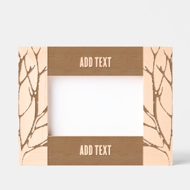 Custom 6" x 4" Landscape, FrameStyle: natürlich Geätzte Rahmen (Vorderseite)