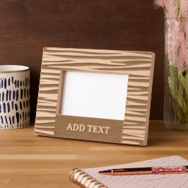 Custom 6" x 4" Landscape, FrameStyle: natürlich Geätzte Rahmen