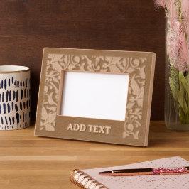 Custom 6" x 4" Landscape, FrameStyle: natürlich Geätzte Rahmen