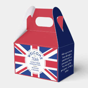 Custom 70. Platinum Jubilee UNION JACK Geschenkschachtel