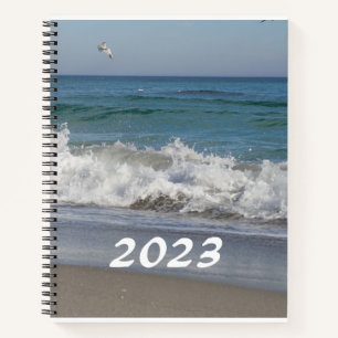 Custom 8.5" x 11" Spiral Notebook mit Seacape Notizbuch