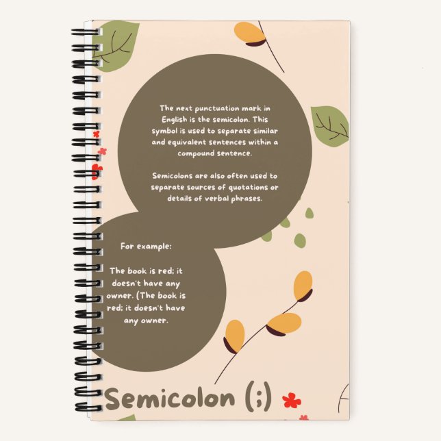 Custom 8.5" x 11" Spiral Notebook Notizbuch (Vorderseite)