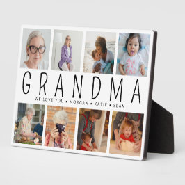 Custom 8 Foto Modern Oma Geschenk Fotoplatte