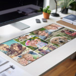 Custom 9 FotoCollage Schreibtischunterlage<br><div class="desc">Brighten Sie Ihren Arbeitsplatz mit dieser benutzerdefinierten Schreibtischmatte,  die eine Sammlung von 9 beliebten Fotos aus Familie,  Freunden,  Haustieren,  Erinnerungen,  etc. enthält.</div>