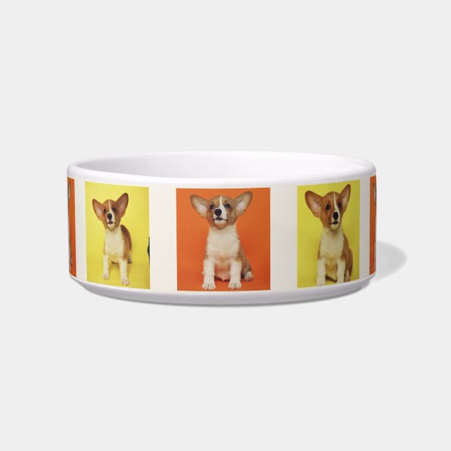 Custom 9 Photo Collage Your Pet Dog Picture On Napf (Vorderseite)
