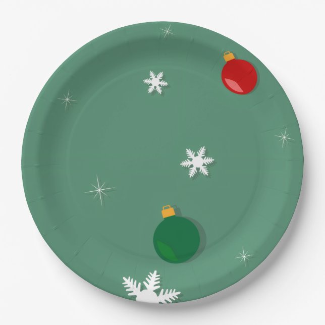 Custom 9" Round Baby Dusche Teller (Vorderseite)