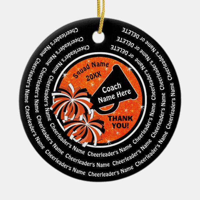 Custom aber billig, Cheer Coach Weihnachtsschmuck (Vorne)