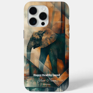 Custom : Abstrakt Elephant iPhone 15 Promax Case