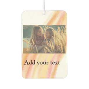 custom add your photo christmas personalized water autolufterfrischer